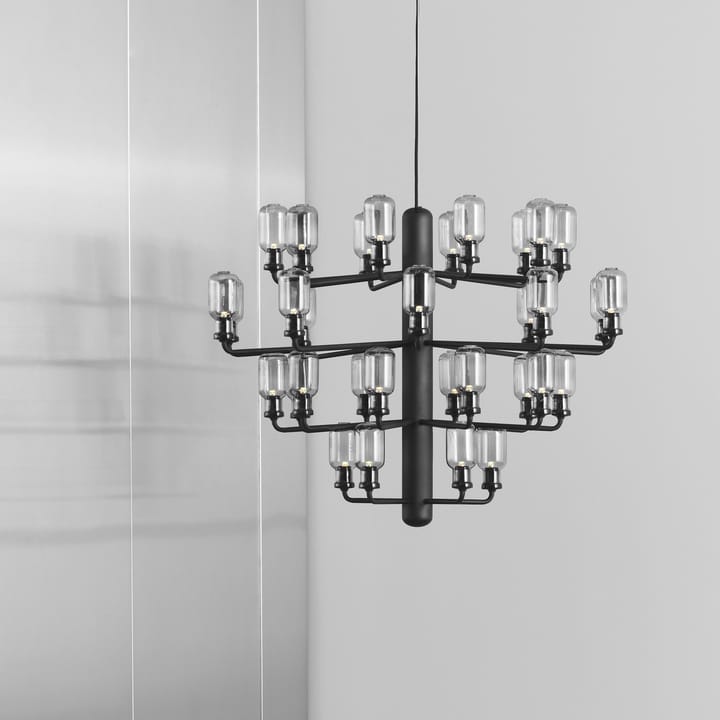 Amp Chandelier, Green/gold, large Normann Copenhagen