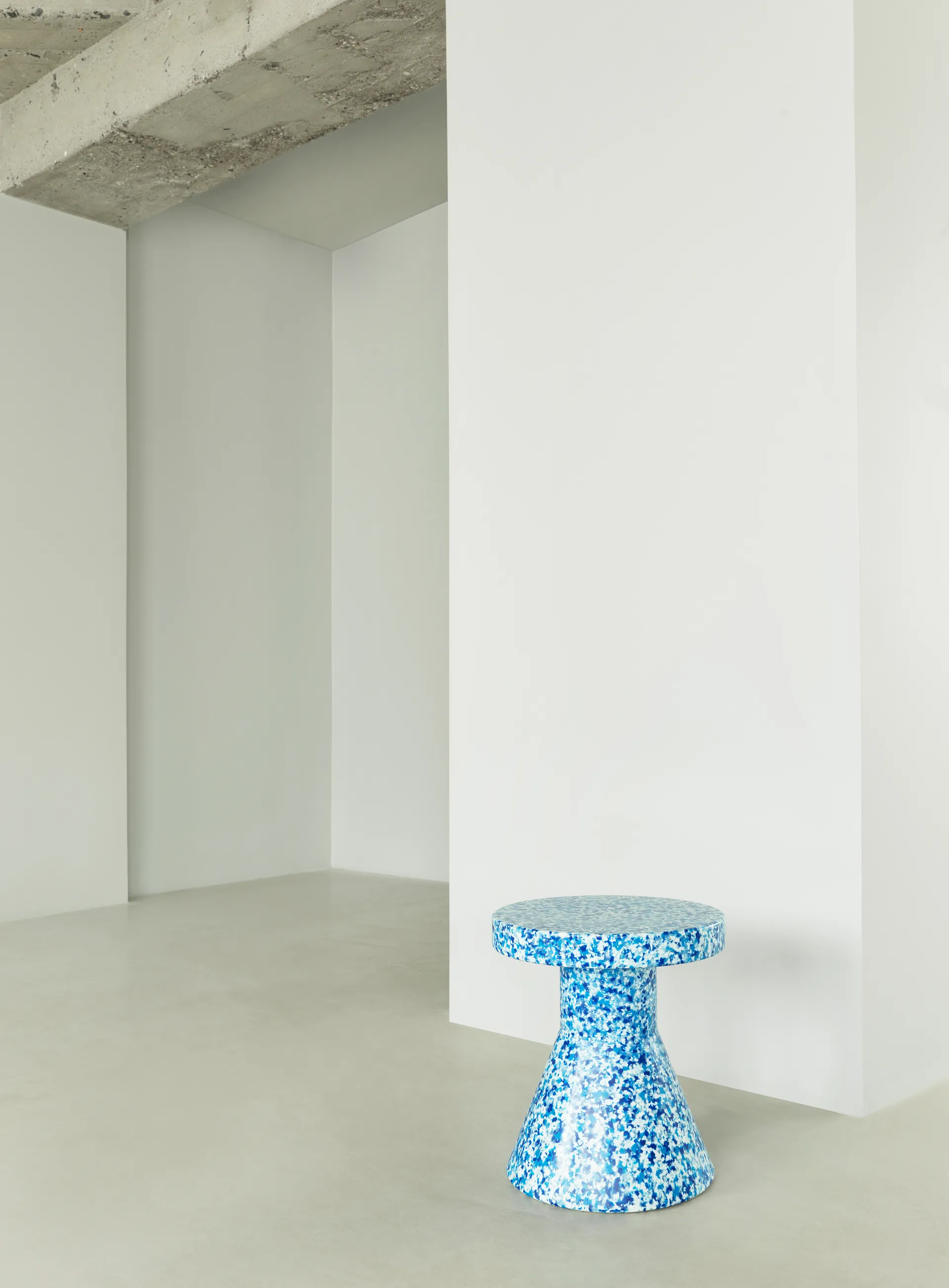 Bit Cone round stool, Blue, Ø36x42 cm Normann Copenhagen