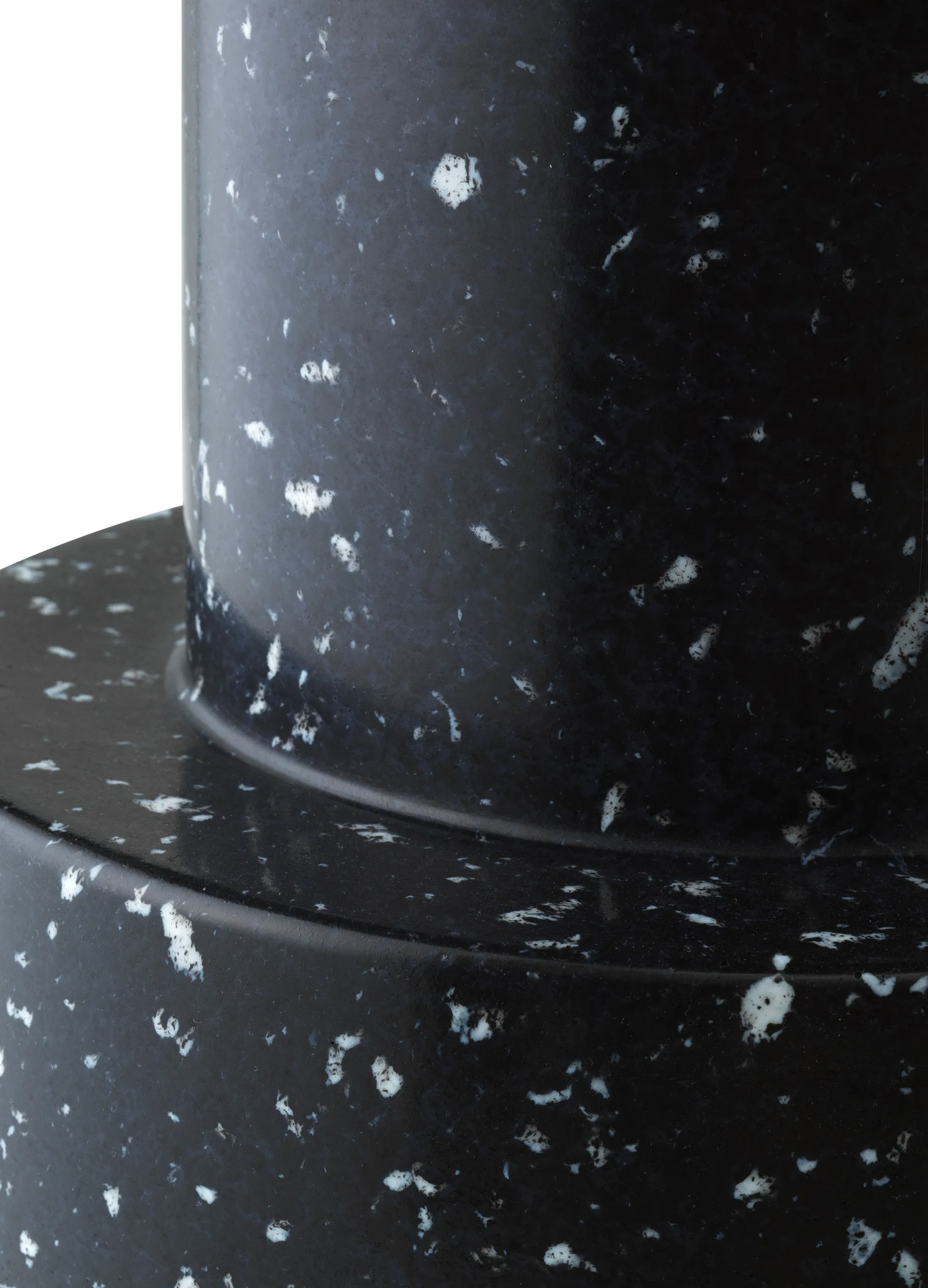 Bit round stool, Black, Ø36x42 cm Normann Copenhagen
