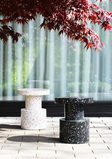 Bit round stool - Black, Ø36x42 cm - Normann Copenhagen