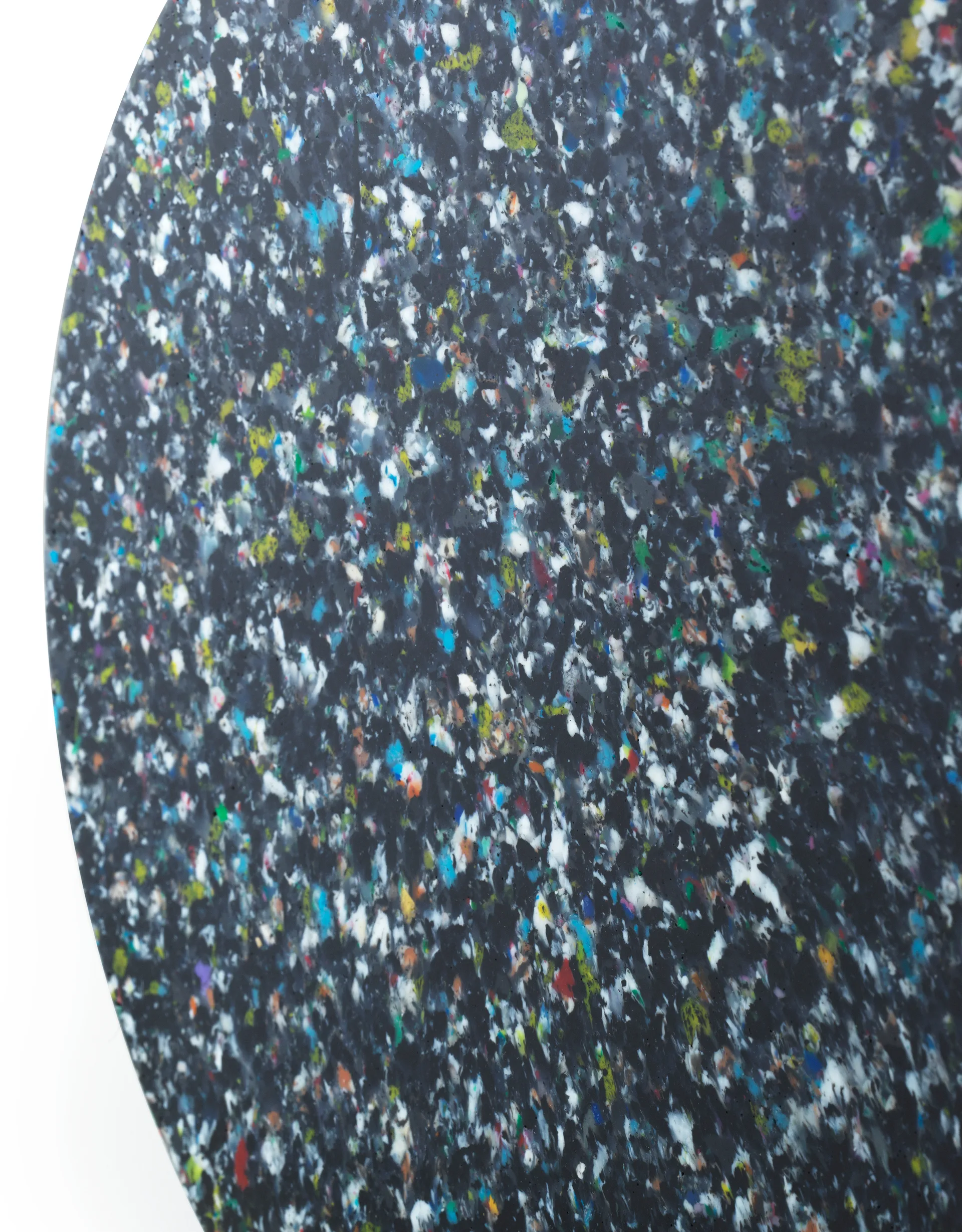 Bit round stool, Black-multi, Ø36x42 cm Normann Copenhagen