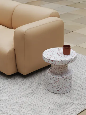 Bit round stool - White, Ø36x42 cm - Normann Copenhagen