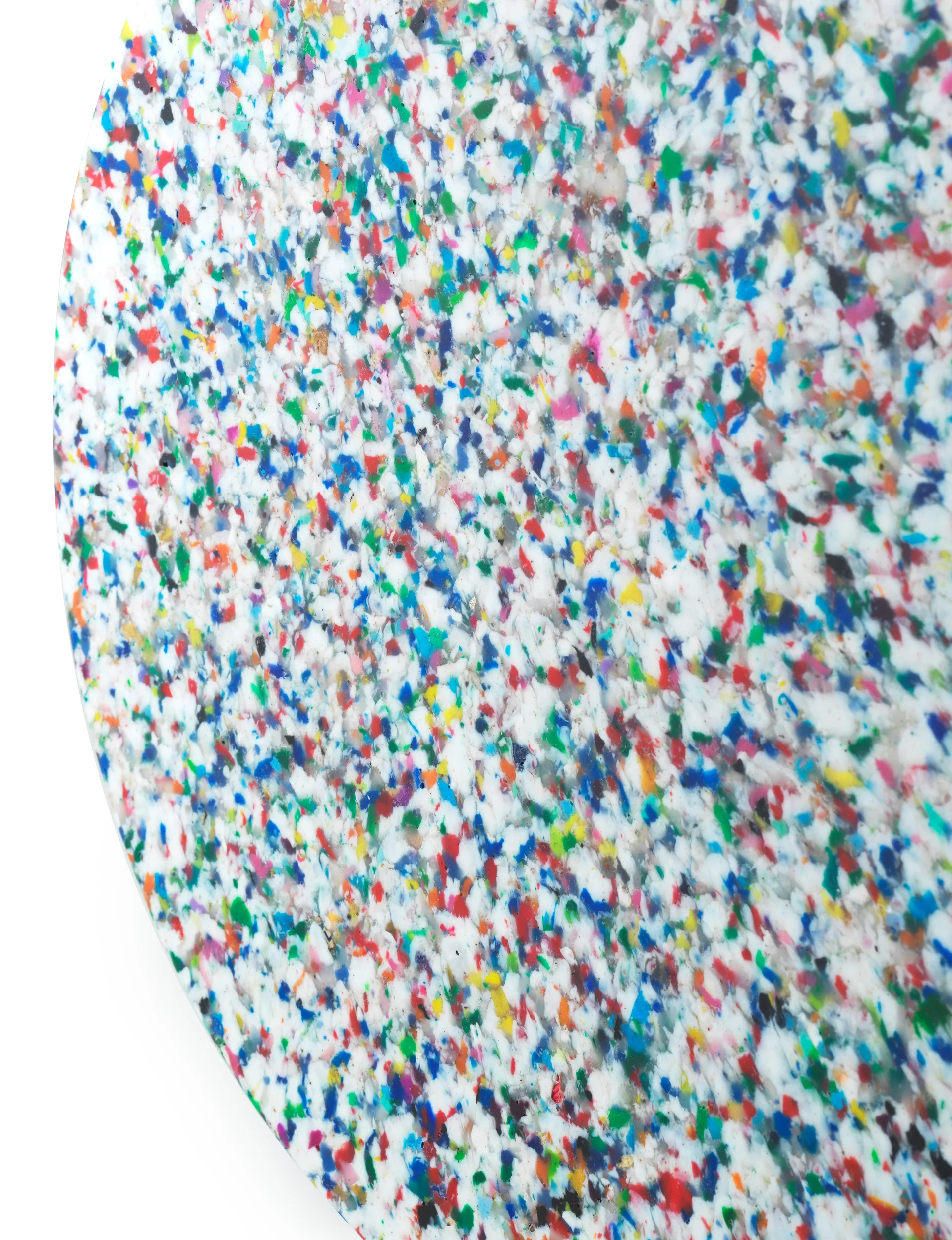Bit round stool, White-multi, Ø36x42 cm Normann Copenhagen