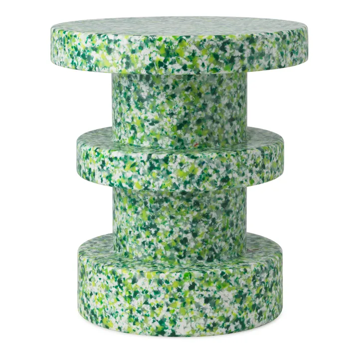 Bit Stack round stool - Green, Ø36x42 cm - Normann Copenhagen