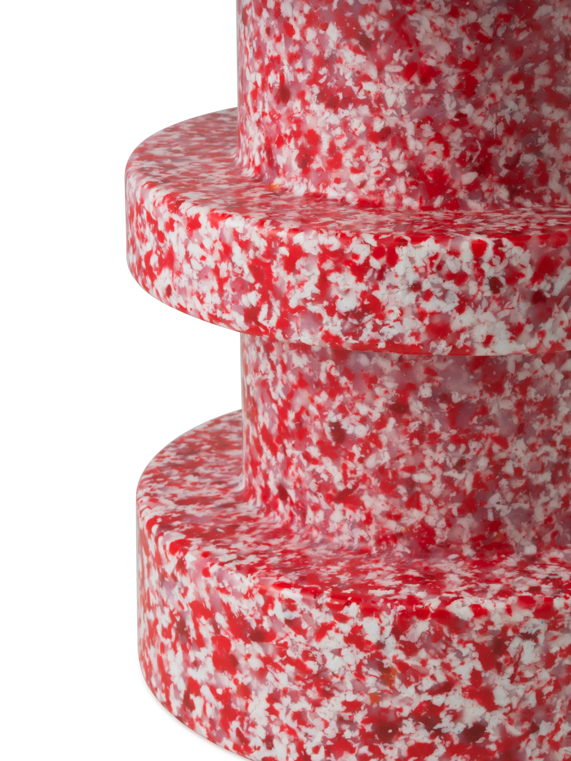 Bit Stack round stool, Red, Ø36x42 cm Normann Copenhagen
