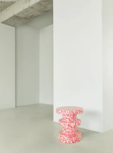 Bit Stack round stool - Red, Ø36x42 cm - Normann Copenhagen