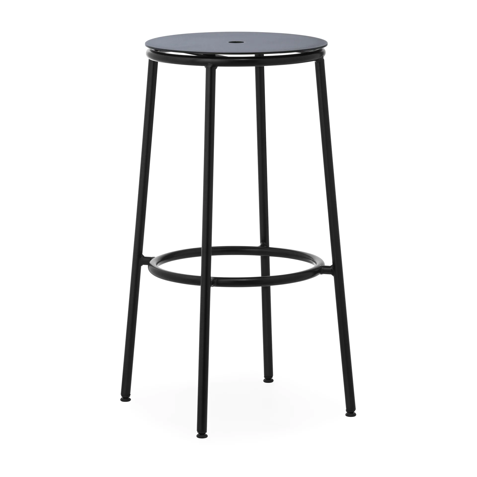 Circa barstool 75 cm, Black aluminum Normann Copenhagen