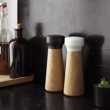 Craft pepper mill oak-black marble - small - Normann Copenhagen