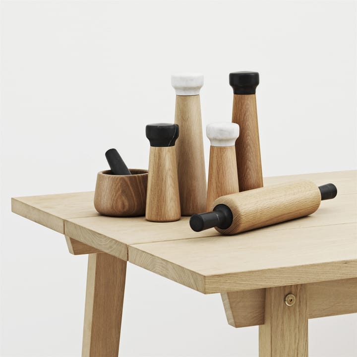 Craft pepper mill oak-black marble, small Normann Copenhagen