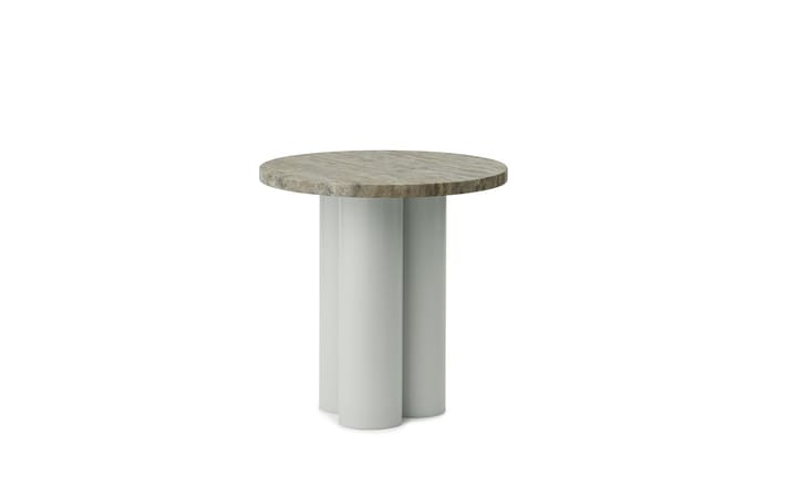 Dit side table Ø40 cm - Light green-Silver travertine - Normann Copenhagen