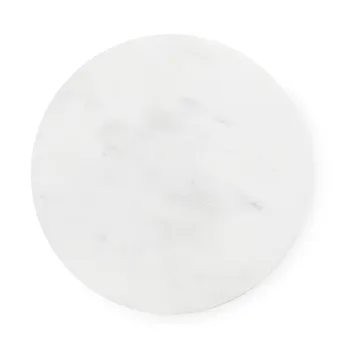 Dit side table Ø40 cm - White Carrara-bright blue - Normann Copenhagen