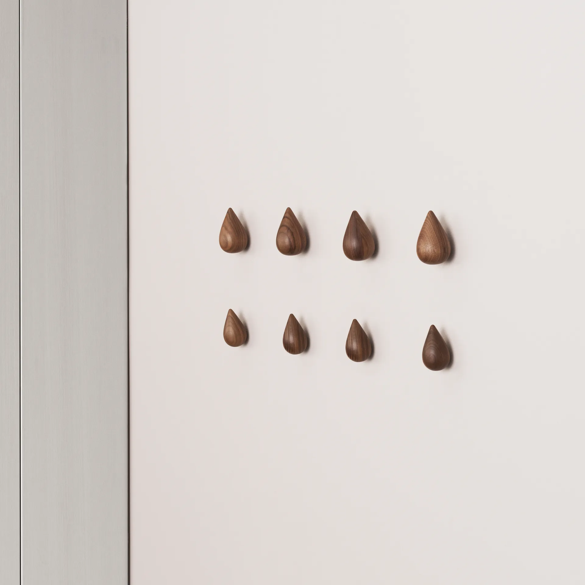 Dropit knob 2-pack walnut, small Normann Copenhagen