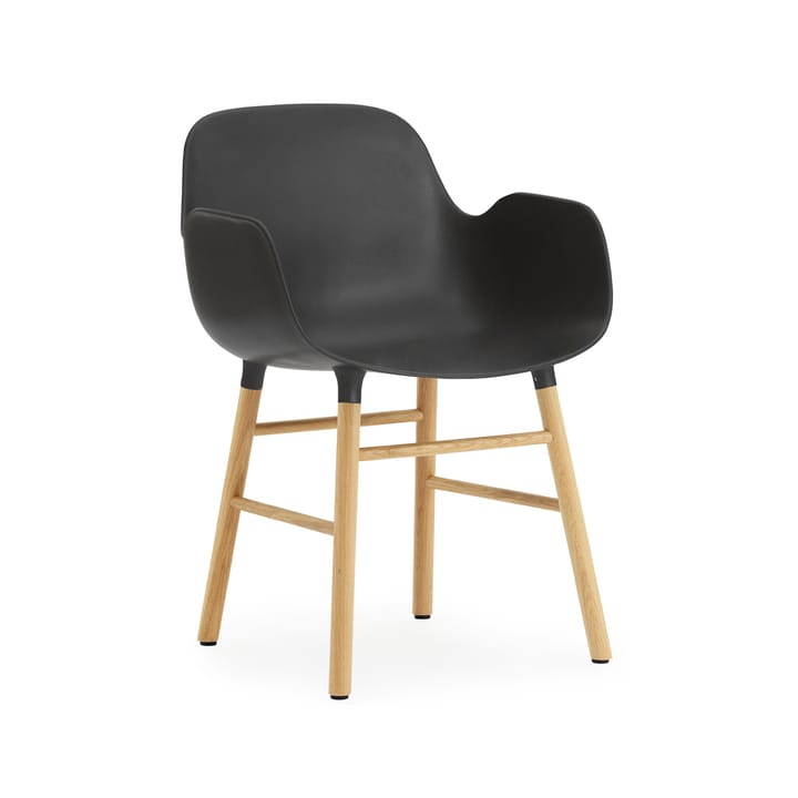 Form armchair - Black, oak legs - Normann Copenhagen