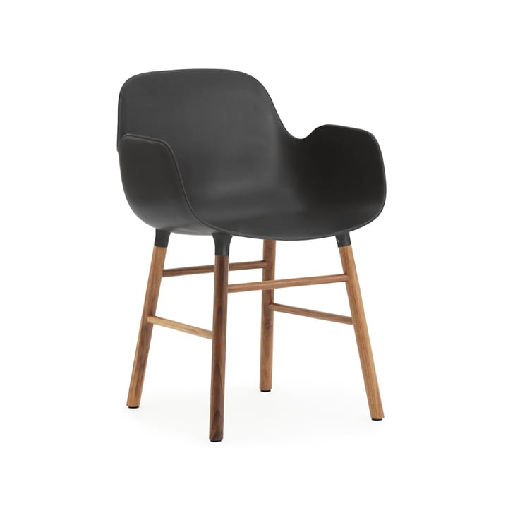 Form armchair - Black, walnut legs - Normann Copenhagen