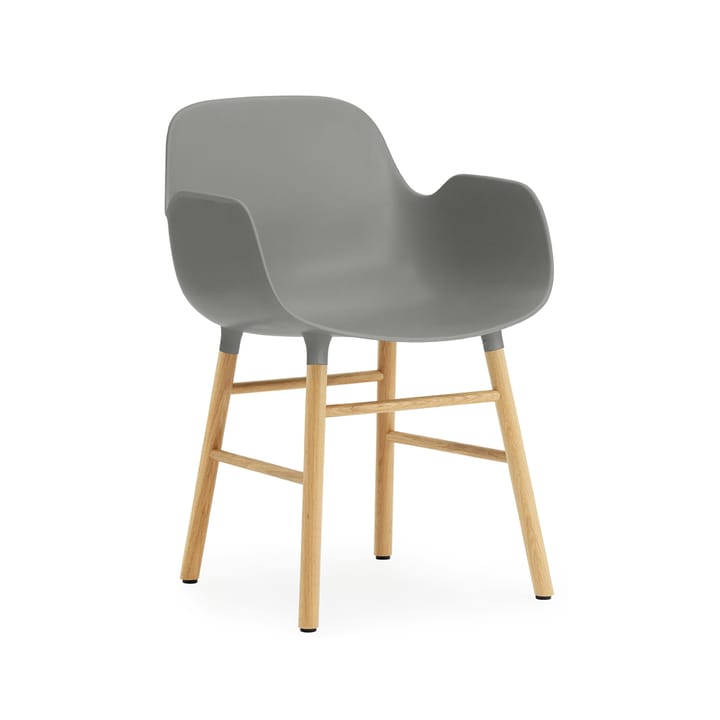 Form armchair - Grey, oak legs - Normann Copenhagen