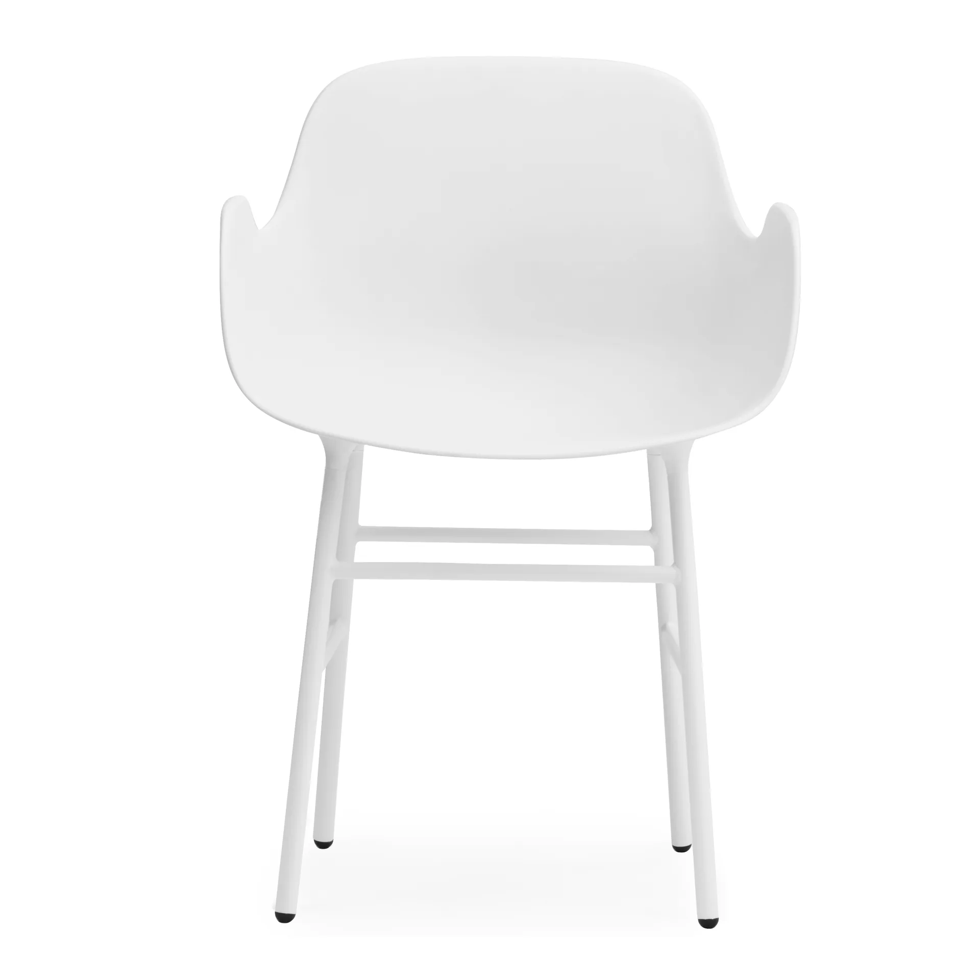 Form armchair metal legs, White Normann Copenhagen