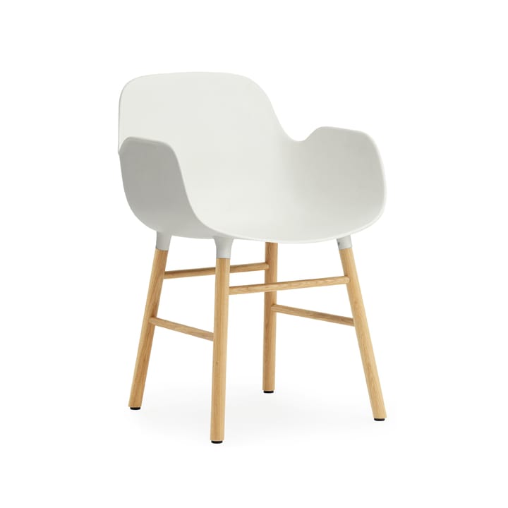 Form armchair - White, oak legs - Normann Copenhagen