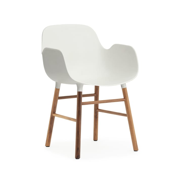 Form armchair - White, walnut legs - Normann Copenhagen