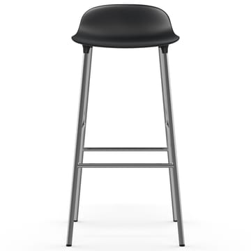 Form bar stool chrome leg 75 cm - black - Normann Copenhagen