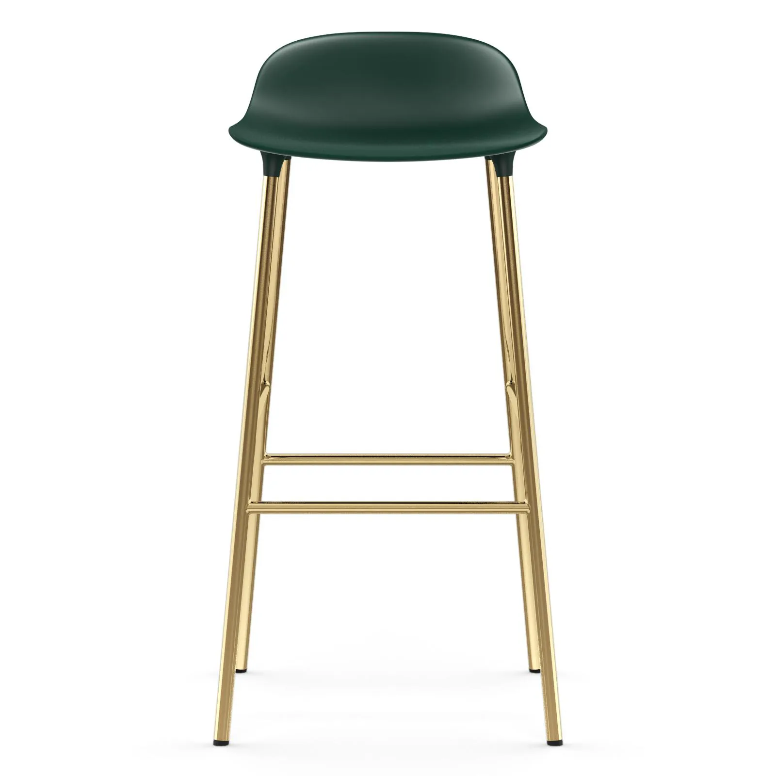 Form barstool bronze leg 75 cm, Green Normann Copenhagen