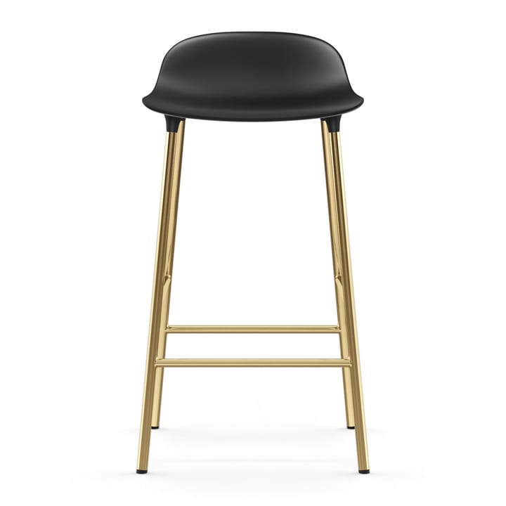 Form barstool bronze legs 65 cm, Black Normann Copenhagen