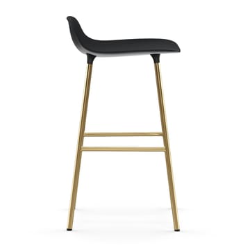 Form barstool bronze legs 65 cm - Black - Normann Copenhagen