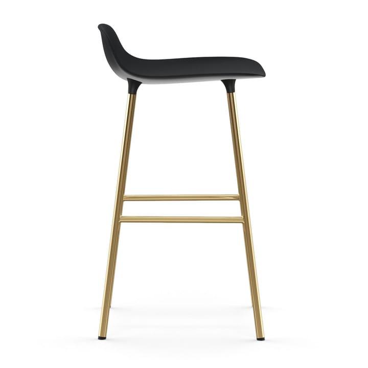 Form barstool bronze legs 65 cm, Black Normann Copenhagen