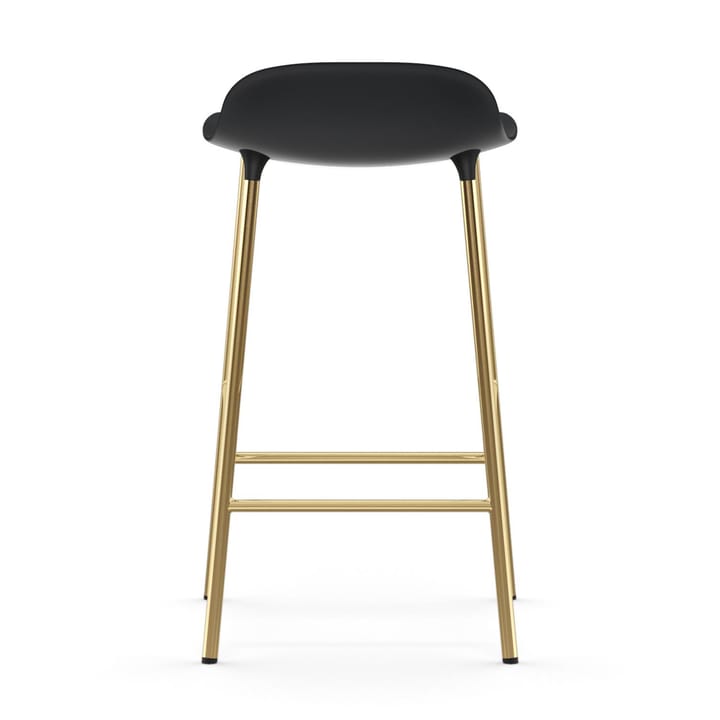 Form barstool bronze legs 65 cm, Black Normann Copenhagen