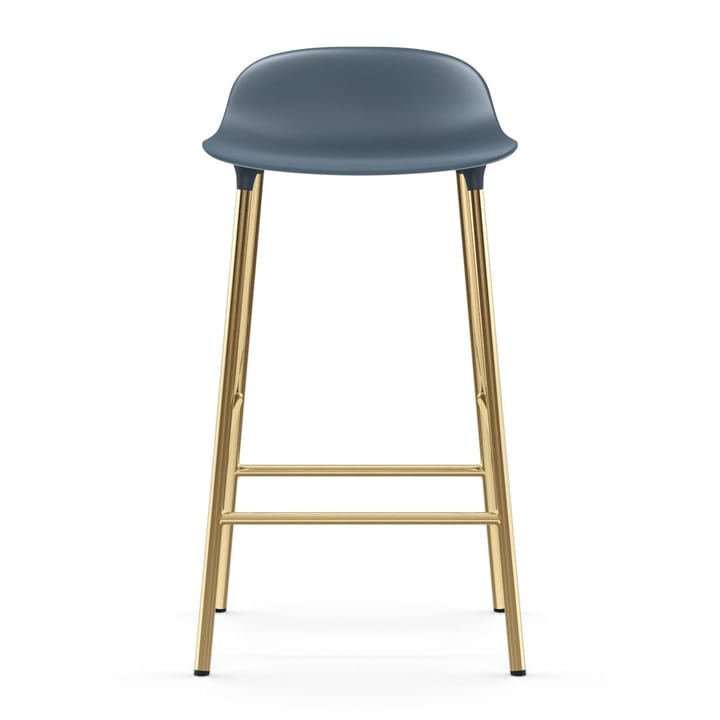 Form barstool bronze legs 65 cm, Blue Normann Copenhagen