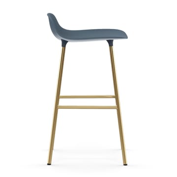 Form barstool bronze legs 65 cm - Blue - Normann Copenhagen