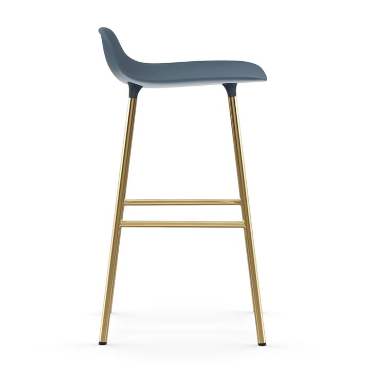 Form barstool bronze legs 65 cm, Blue Normann Copenhagen