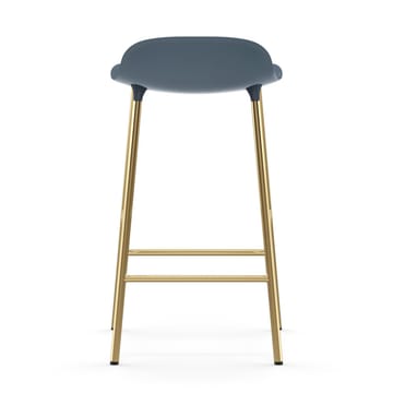 Form barstool bronze legs 65 cm - Blue - Normann Copenhagen