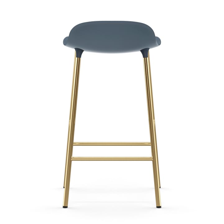 Form barstool bronze legs 65 cm, Blue Normann Copenhagen