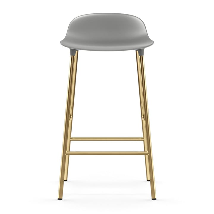 Form barstool bronze legs 65 cm, Grey Normann Copenhagen