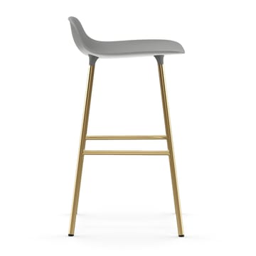 Form barstool bronze legs 65 cm - Grey - Normann Copenhagen