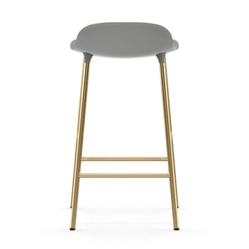 Form barstool bronze legs 65 cm - Grey - Normann Copenhagen