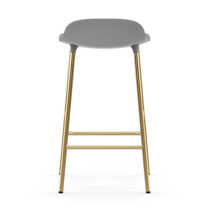 Form barstool bronze legs 65 cm, Grey Normann Copenhagen