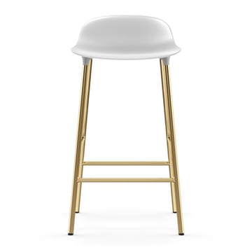 Form barstool bronze legs 65 cm - White - Normann Copenhagen