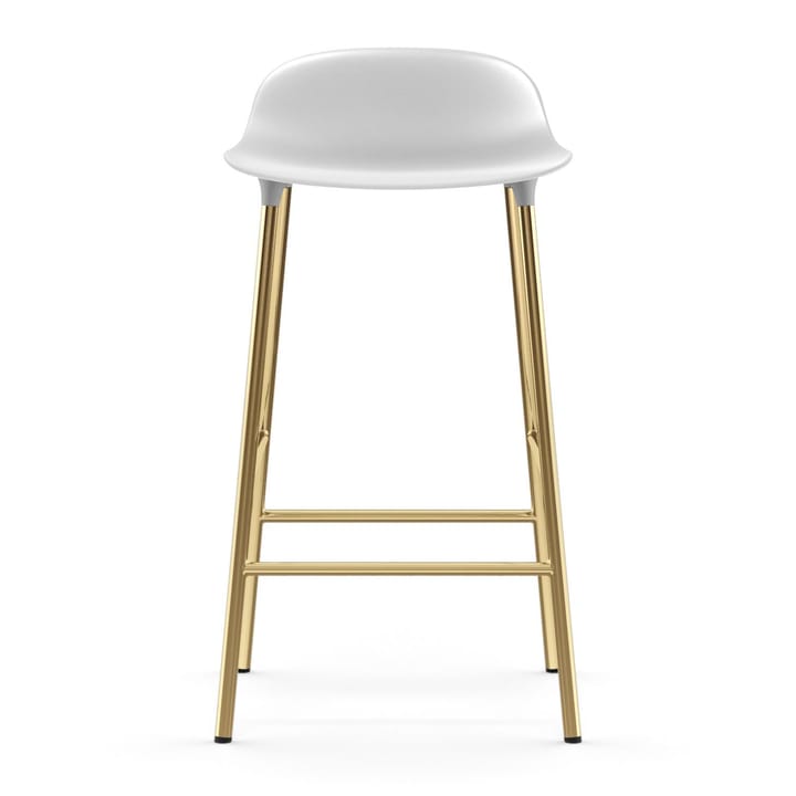 Form barstool bronze legs 65 cm, White Normann Copenhagen