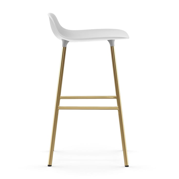 Form barstool bronze legs 65 cm, White Normann Copenhagen