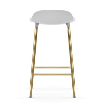 Form barstool bronze legs 65 cm - White - Normann Copenhagen