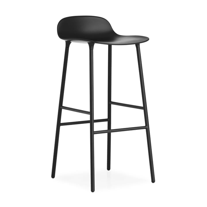 Form barstool metal legs 75 cm, Black Normann Copenhagen