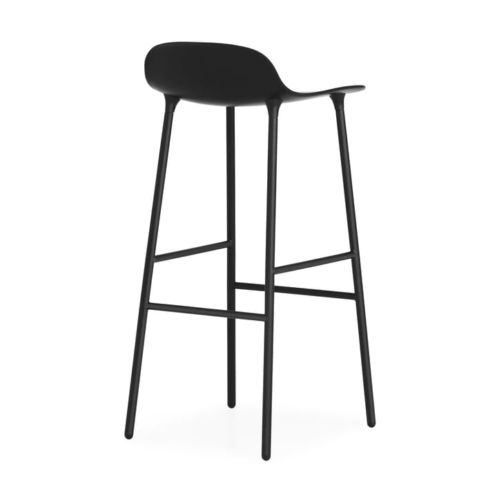 Form barstool metal legs 75 cm, Black Normann Copenhagen