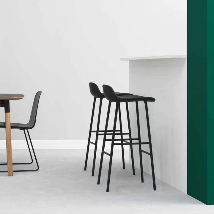 Form barstool metal legs 75 cm, Black Normann Copenhagen