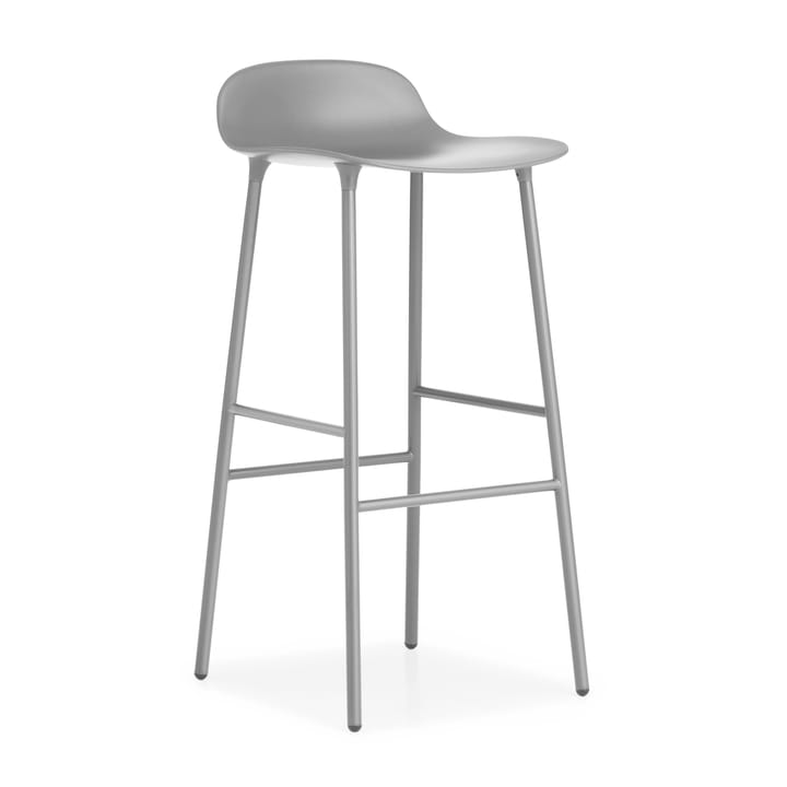 Form barstool metal legs 75 cm, Grey Normann Copenhagen