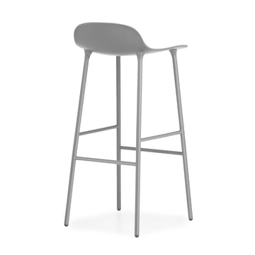 Form barstool metal legs 75 cm - Grey - Normann Copenhagen