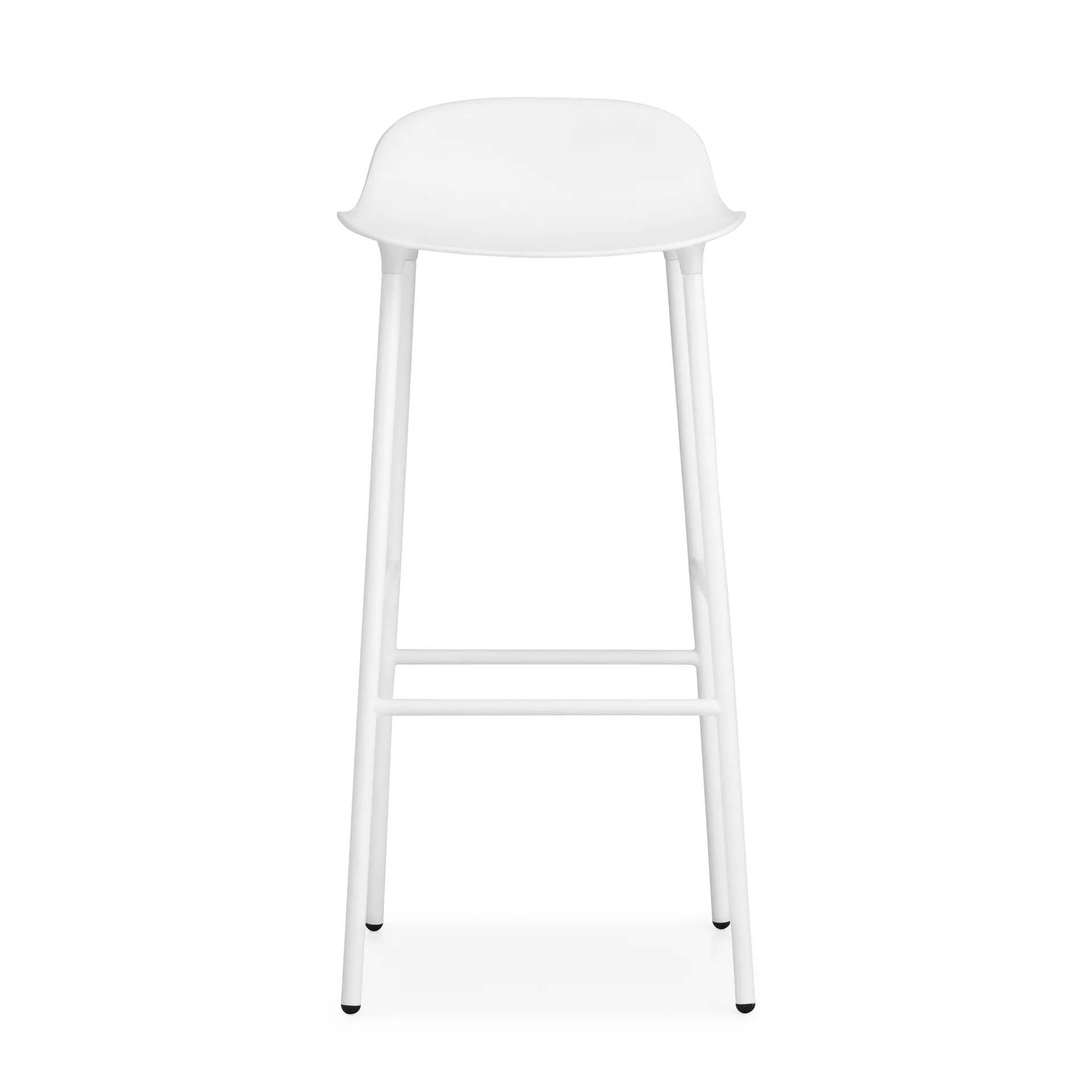 Form barstool metal legs 75 cm, White Normann Copenhagen