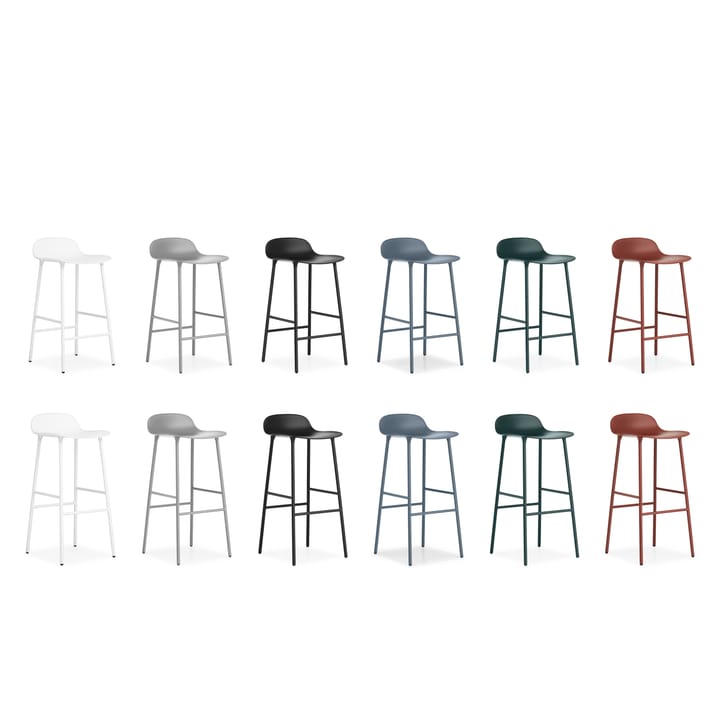 Form barstool metal legs, Black Normann Copenhagen