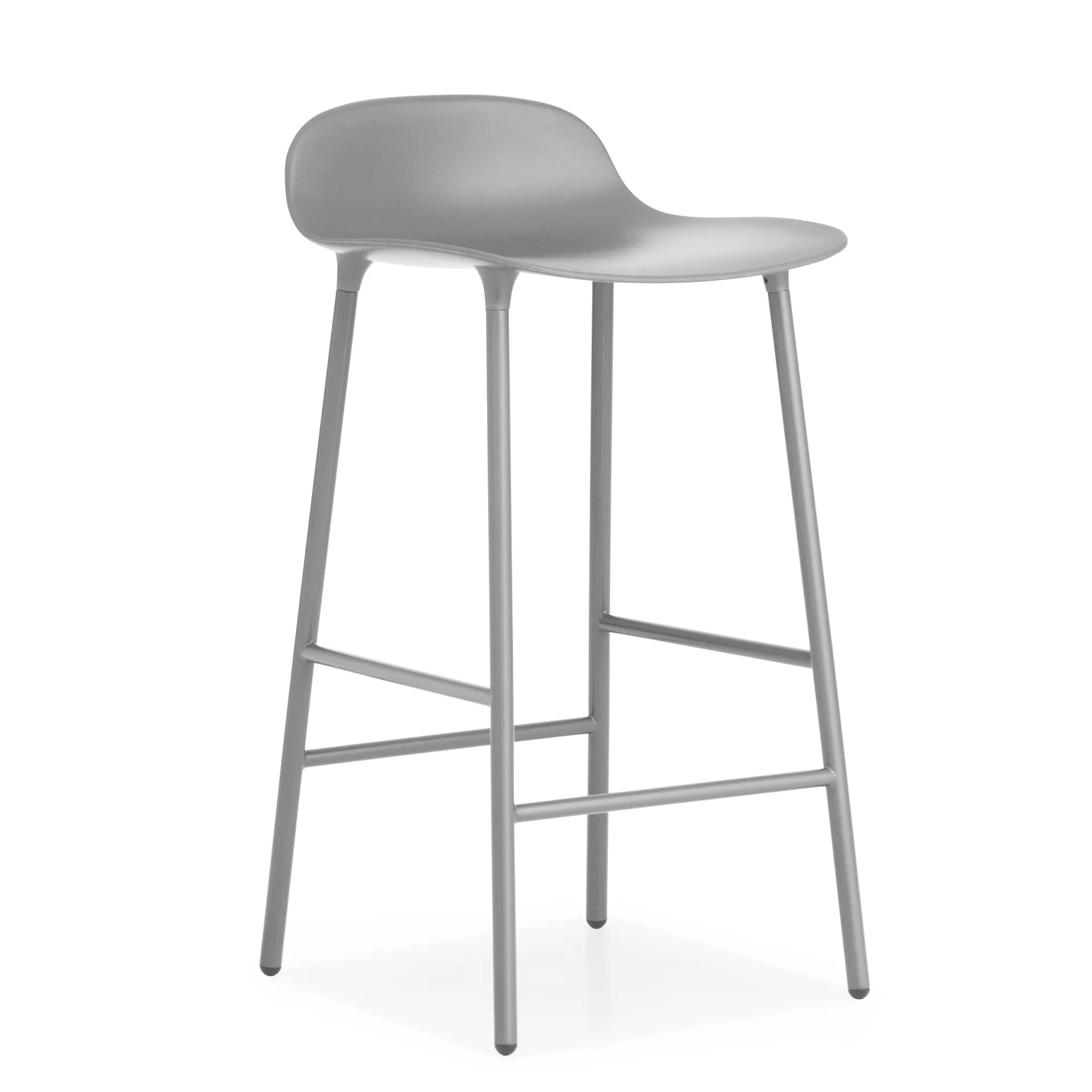 Form barstool metal legs, Grey Normann Copenhagen