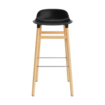Form barstool oak legs 75 cm - Black - Normann Copenhagen